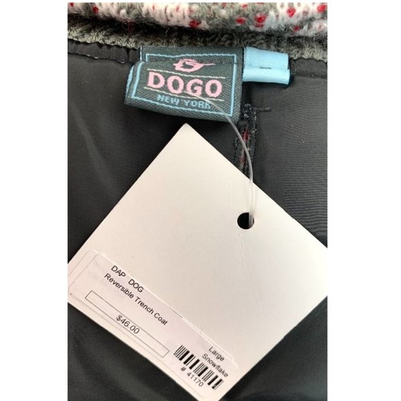 Dogo Reversible Dog Trench Coat in size L 15", NWT - Picture 4 of 4